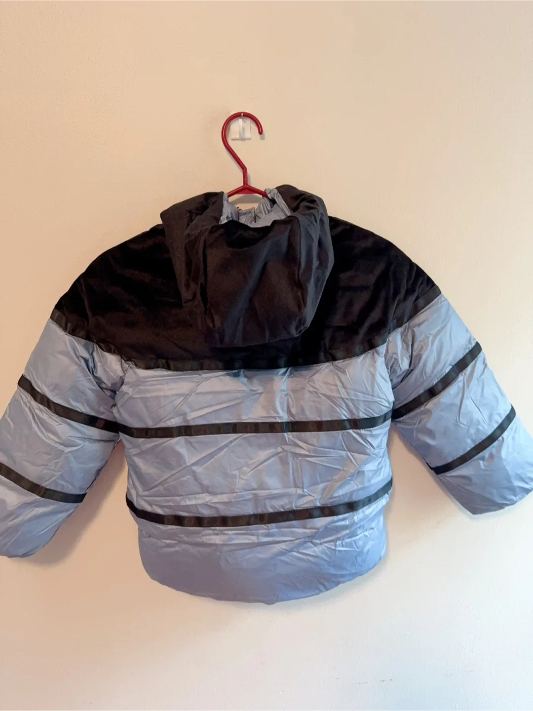 Blue & Black Unisex Puffer Jacket Toddler size 6-7T image indicator(2)