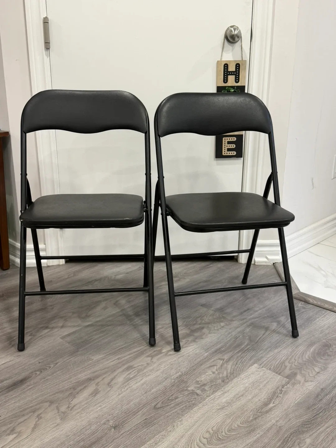 Dark Wood Side Table, 2 Folding chair and Shoe rack image indicator(2)