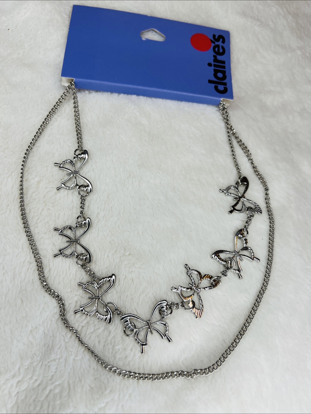 Claire's Butterfly Silver tone Chain Necklace - photo 2