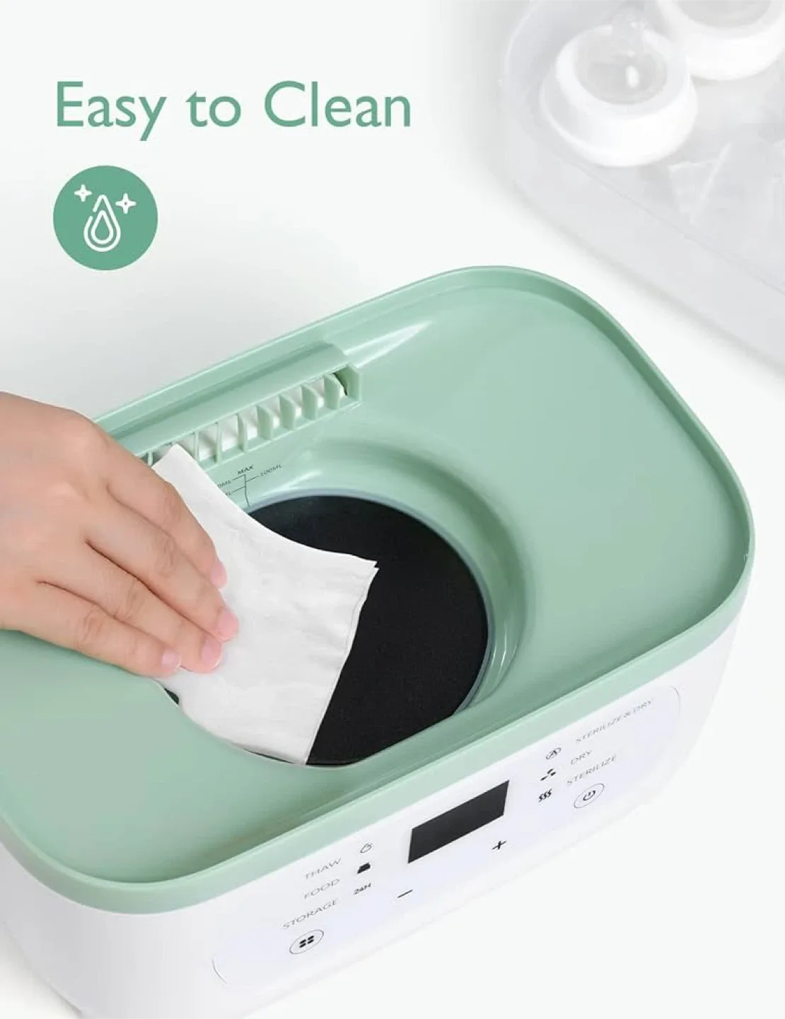 Momcozy Bottle Sterilizer and Dryer, 8-in-1 Electric Steam image indicator(8)