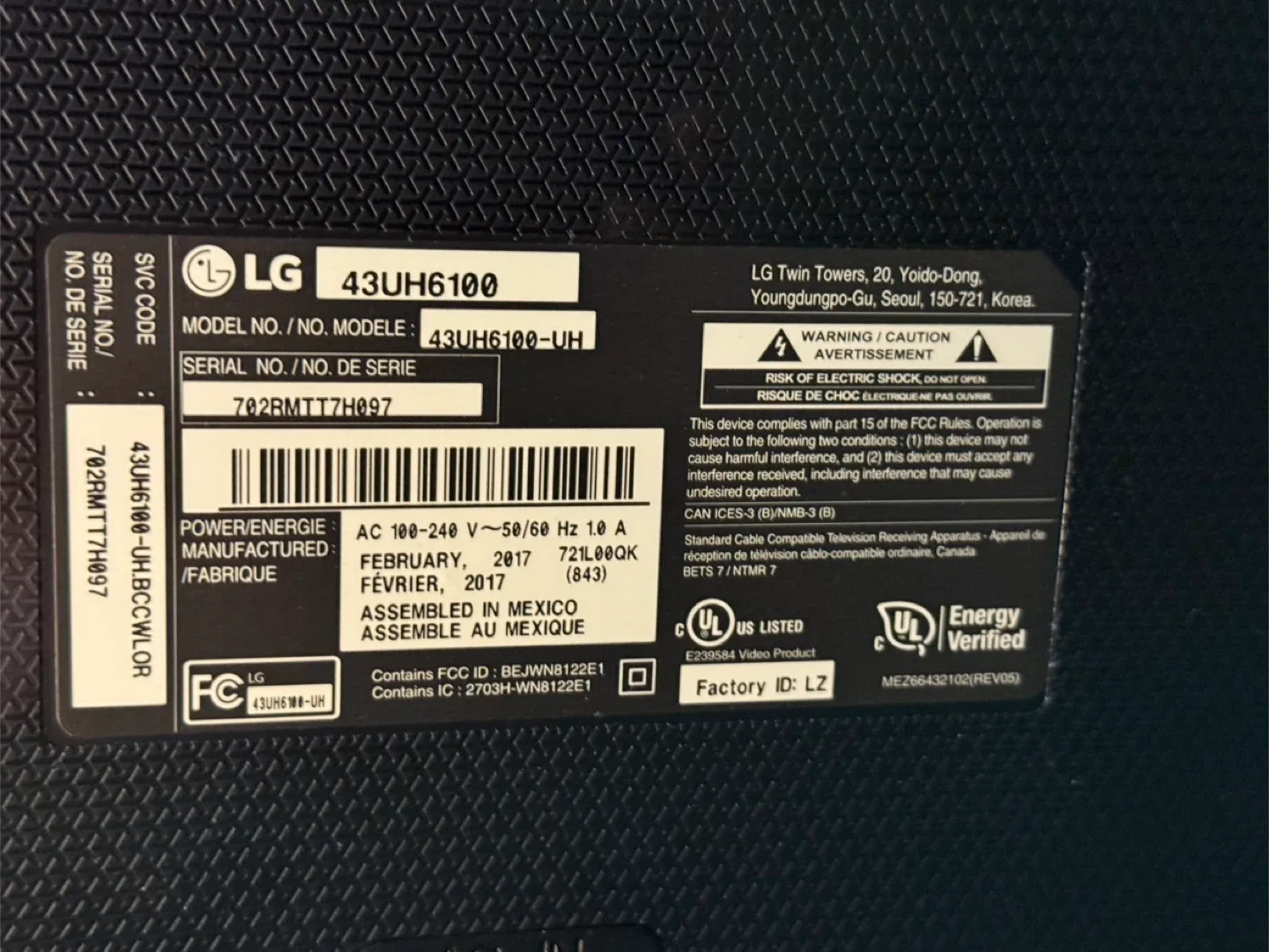 LG 43UH6100 43 inch TV SMART image indicator(2)