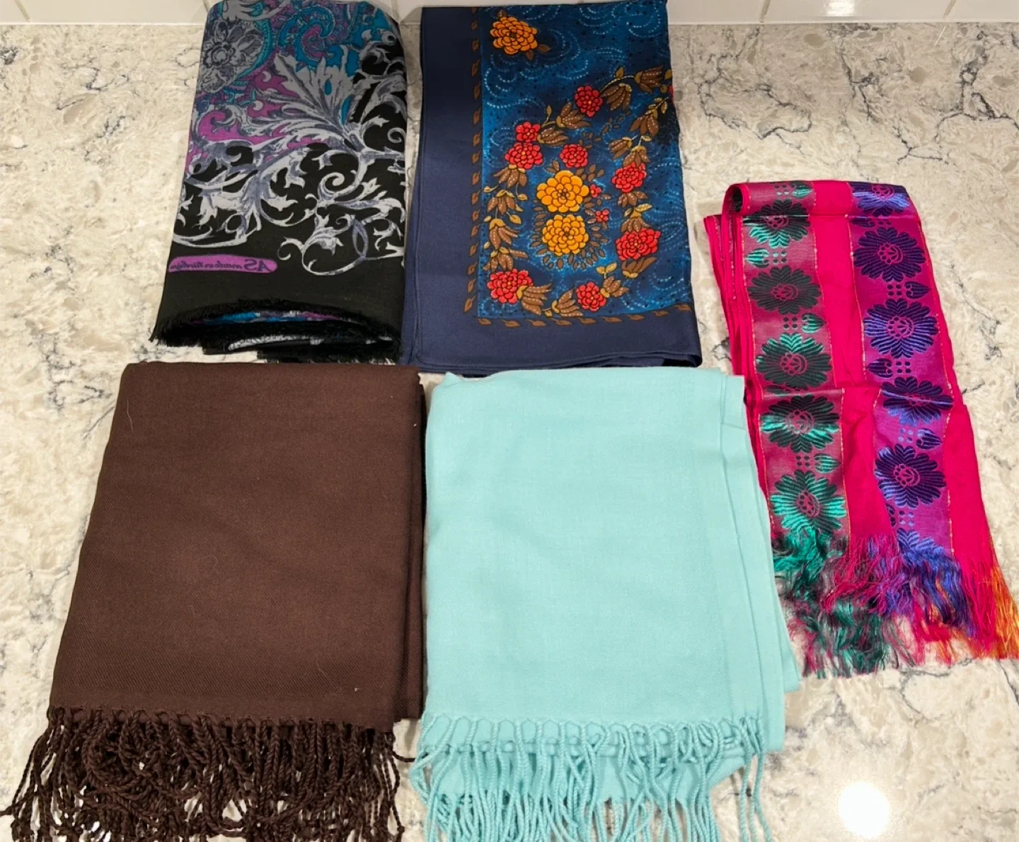 Assorted Pashmina/Shawls ($15 each or 2 for $25)