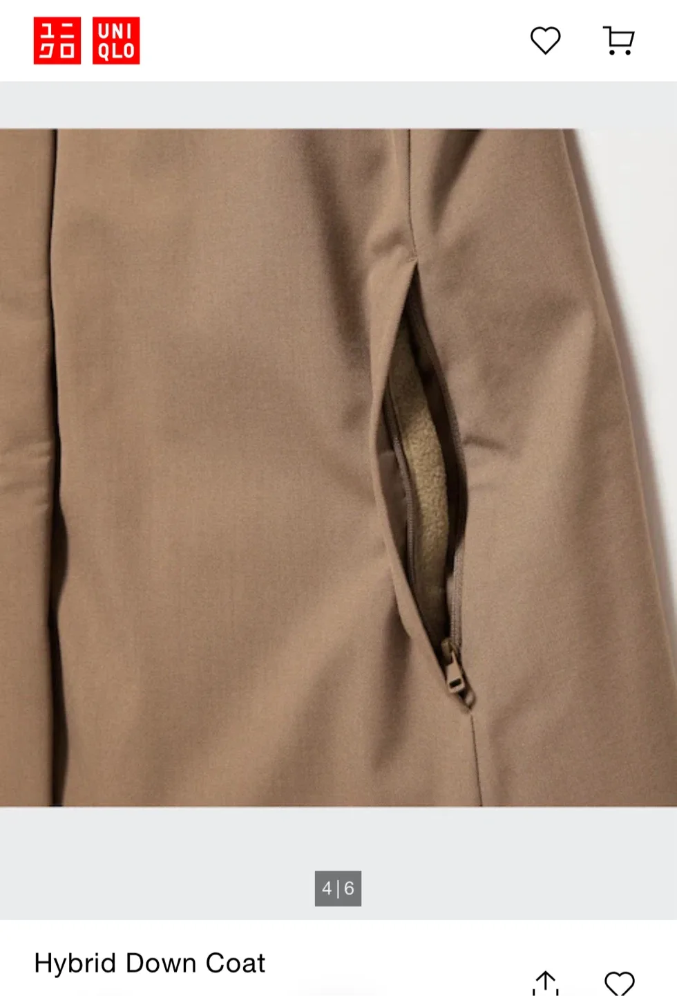 Uniqlo Hybrid Down Coat - Size S/P image indicator(4)