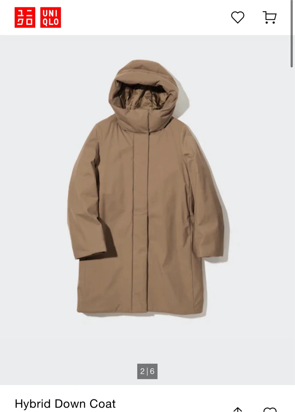 Uniqlo Hybrid Down Coat - Size S/P image indicator(6)