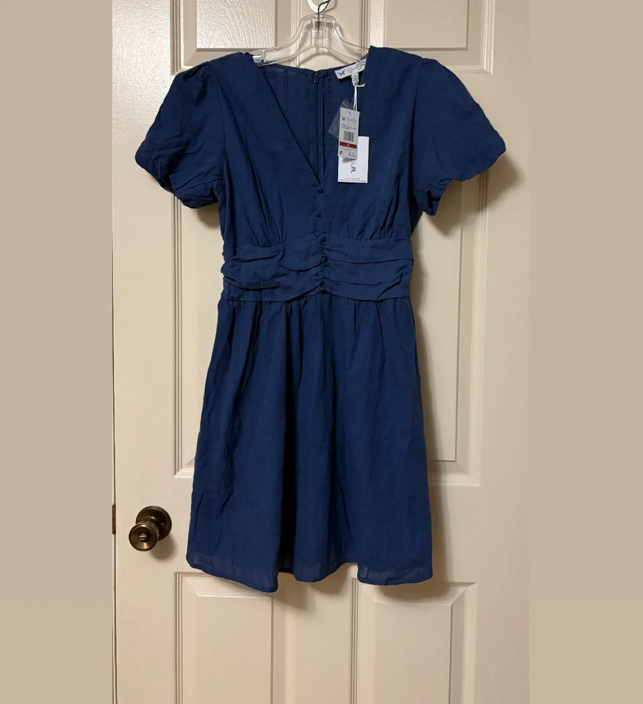 Jessica Simpson Blue Casual Dress NWT - Sz M image indicator(2)