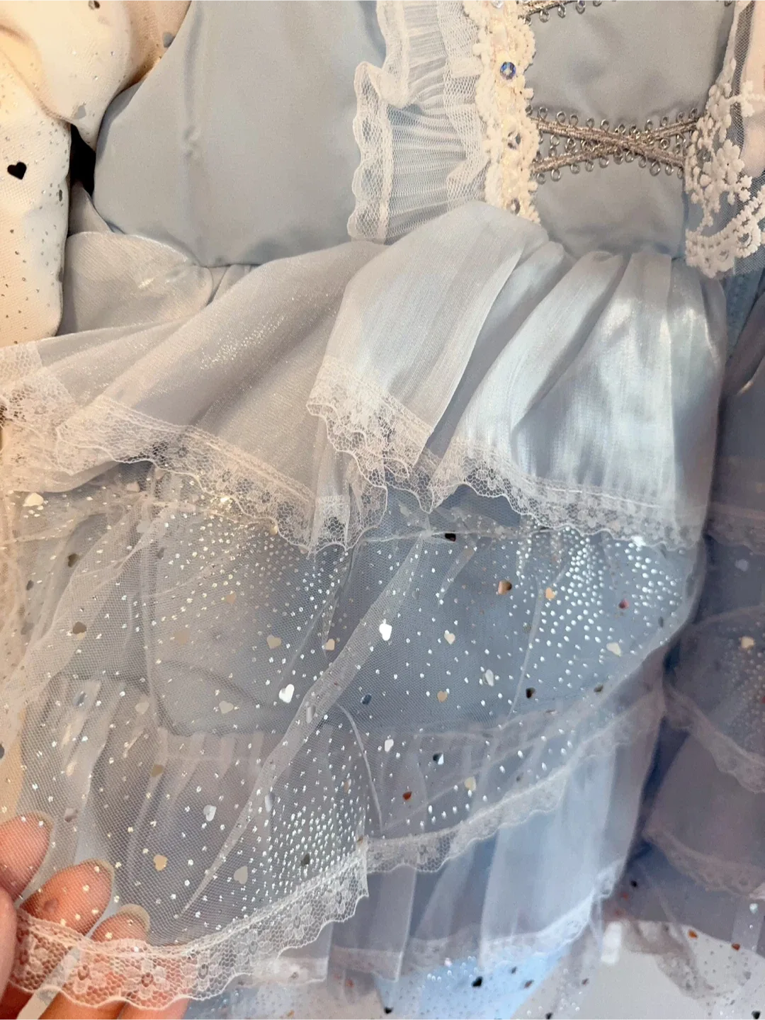 Elsa Inspired Puffer Coat Toddler size 7-9T image indicator(3)