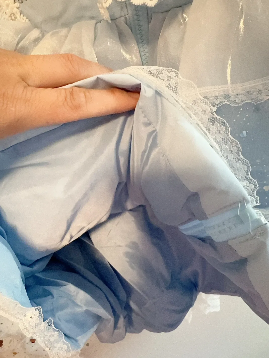 Elsa Inspired Puffer Coat Toddler size 7-9T image indicator(4)