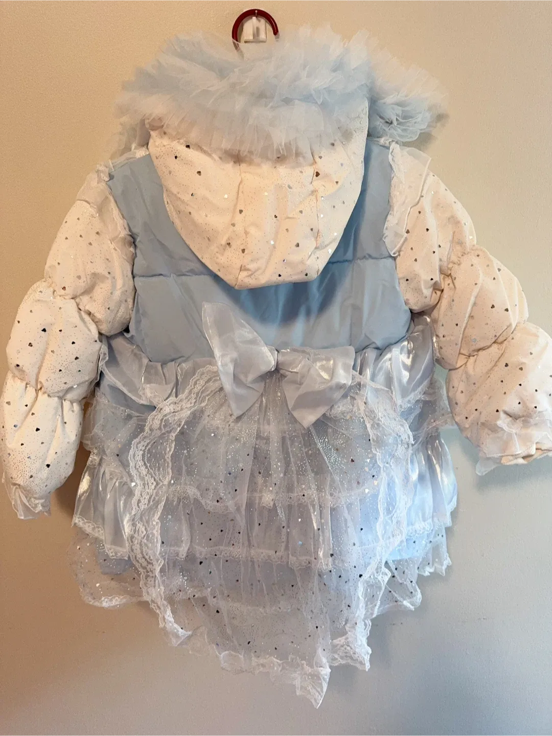 Elsa Inspired Puffer Coat Toddler size 7-9T image indicator(5)