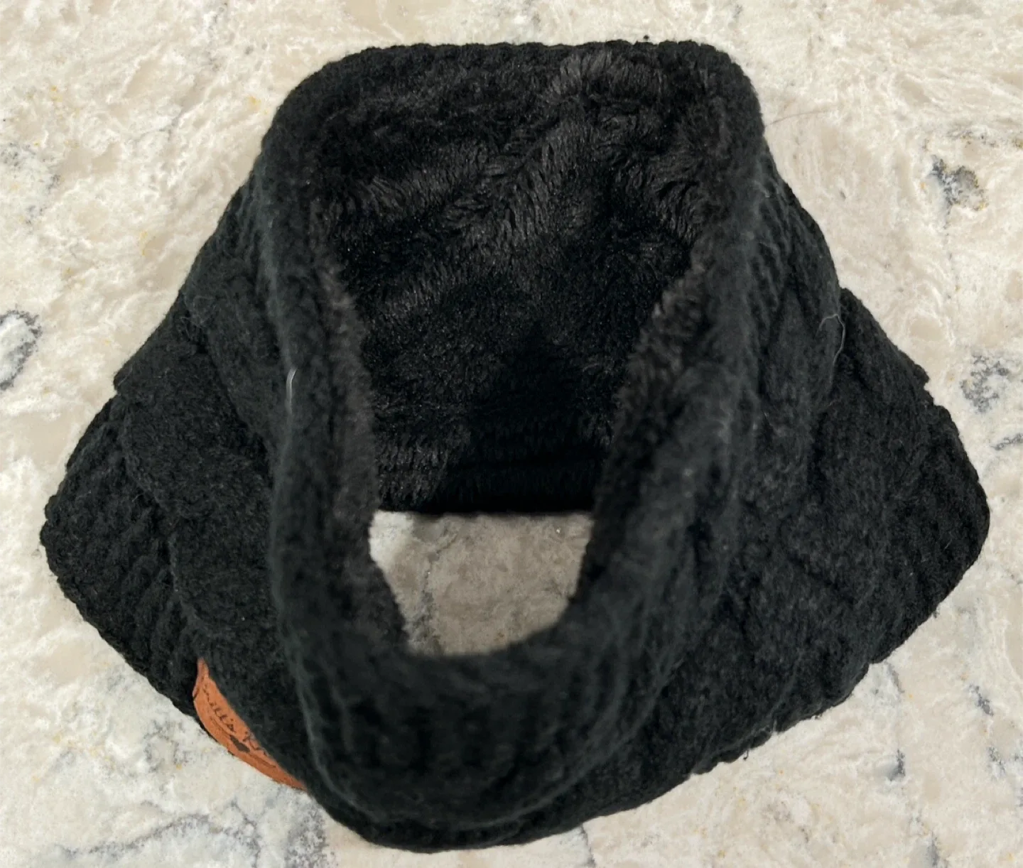 Black and Grey Cable Knit Cozy Headband ($10 each) image indicator(3)
