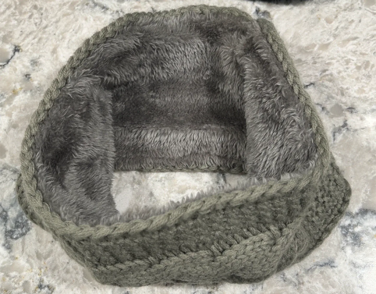 Black and Grey Cable Knit Cozy Headband ($10 each) image indicator(5)
