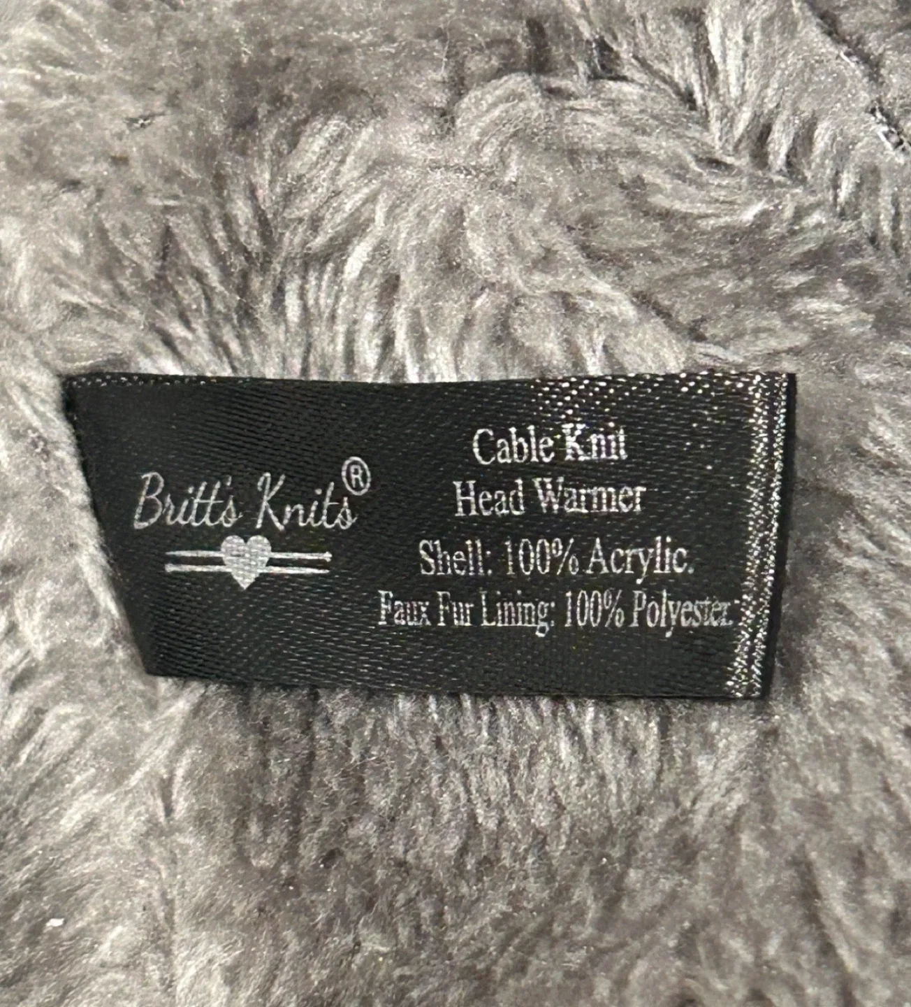 Black and Grey Cable Knit Cozy Headband ($10 each) image indicator(6)