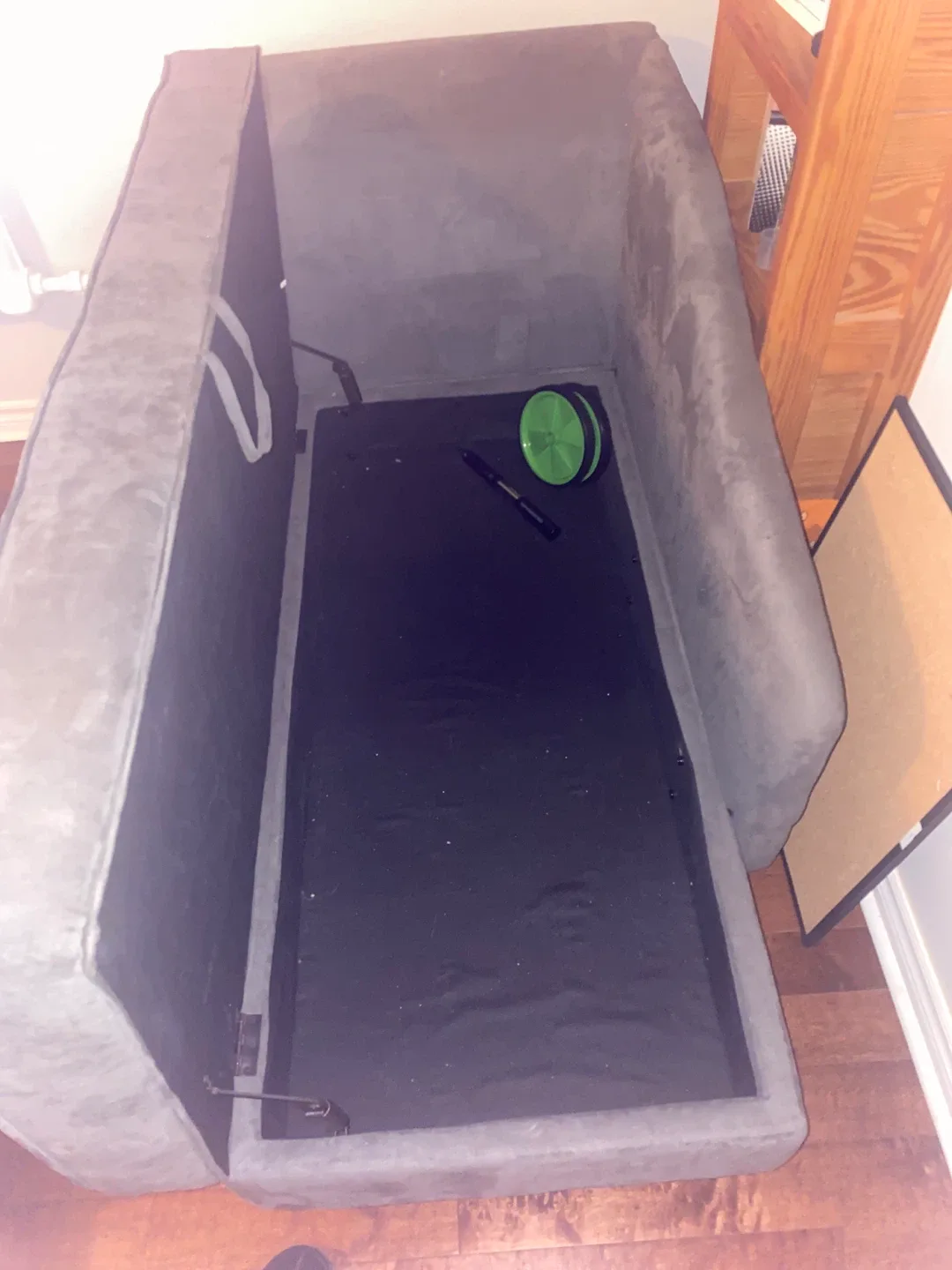 Grey Chaise Lounge with Pillow image indicator(3)