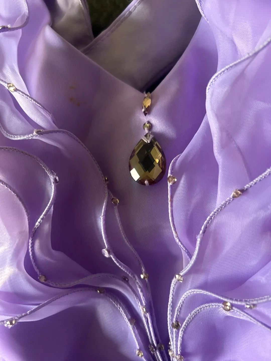 Purple Ruffled Party Dress image indicator(3)