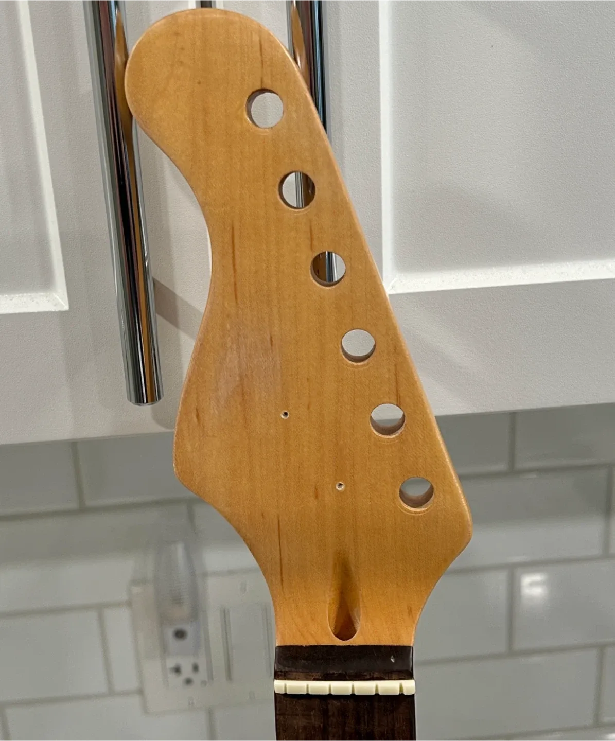 Left Handed Maple/Rosewood 21 Fret Guitar Neck image indicator(3)