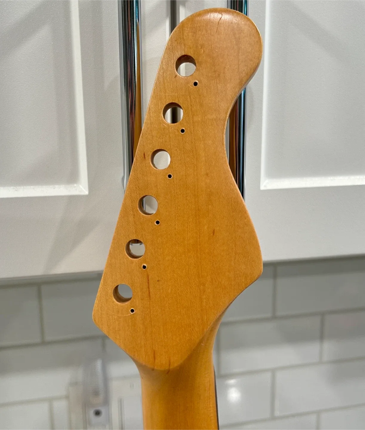 Left Handed Maple/Rosewood 21 Fret Guitar Neck image indicator(4)