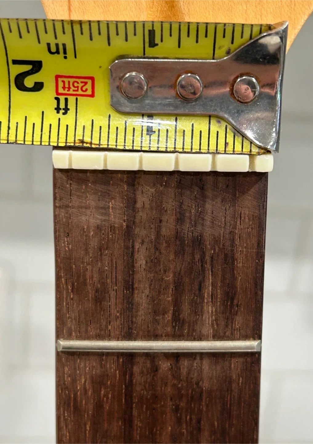 Left Handed Maple/Rosewood 21 Fret Guitar Neck image indicator(7)