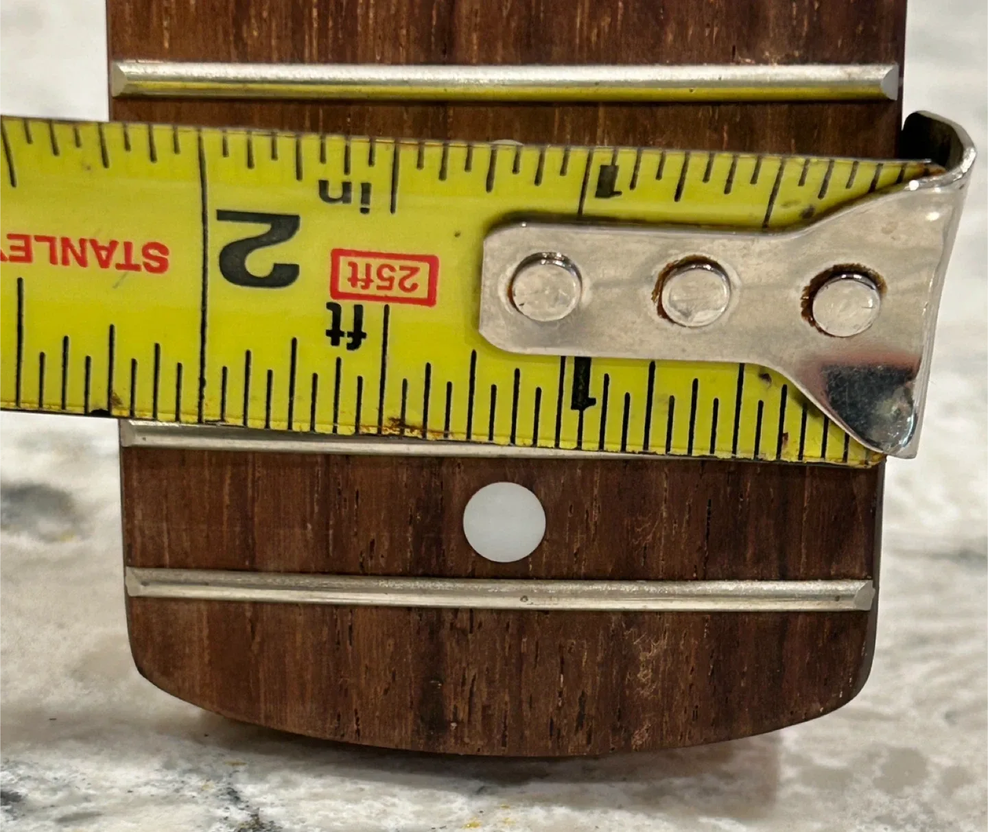 Left Handed Maple/Rosewood 21 Fret Guitar Neck image indicator(8)