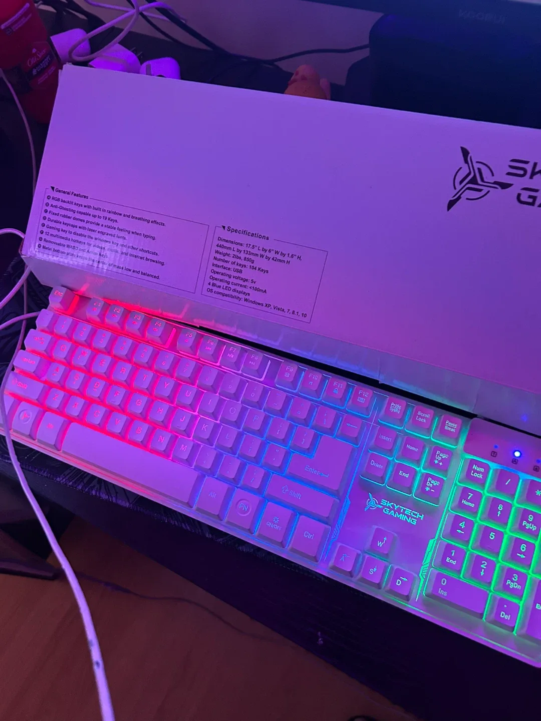 Gaming Keyboard & Mouse Combo - White image indicator(2)