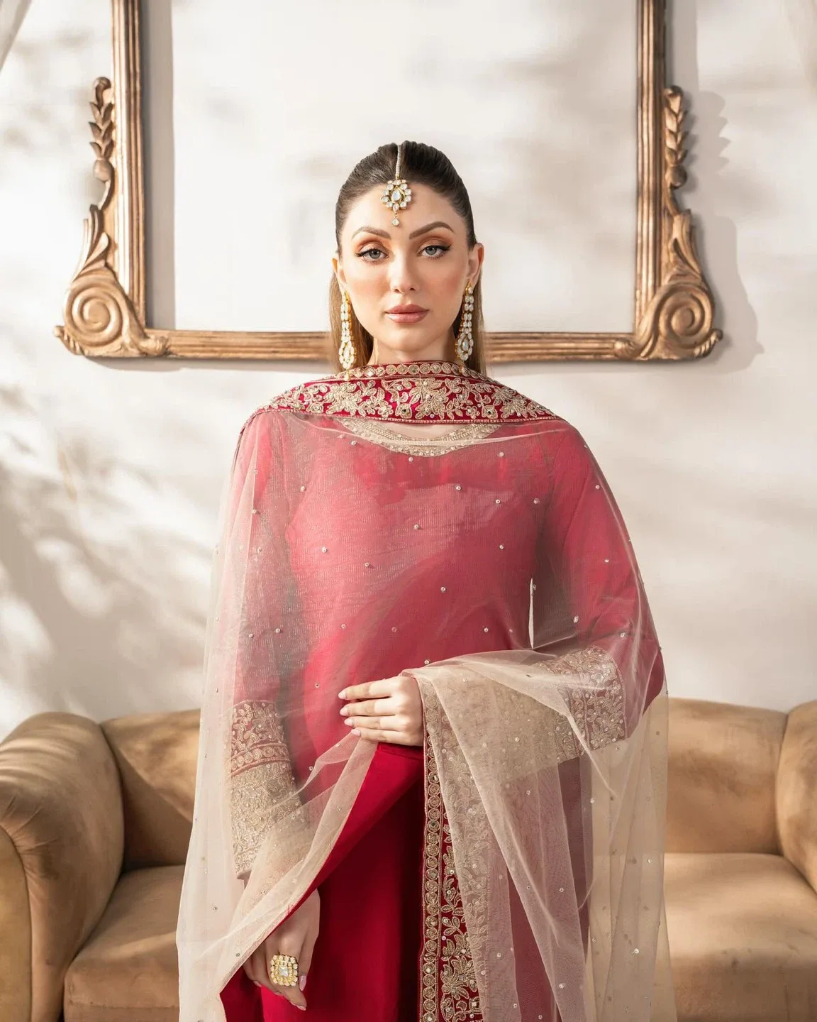 Beautiful hot pink salwar kameez suit image indicator(2)