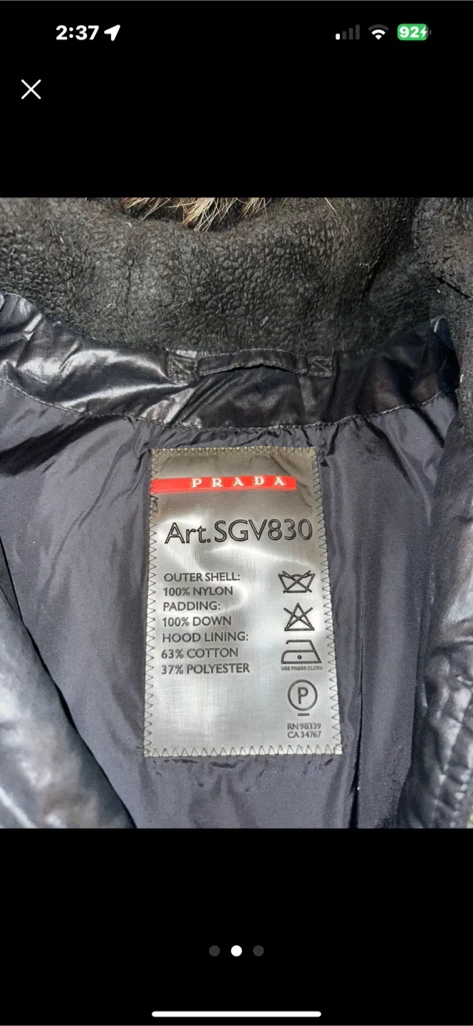 Prada Art. SGV830 Puffer Jacket image indicator(2)