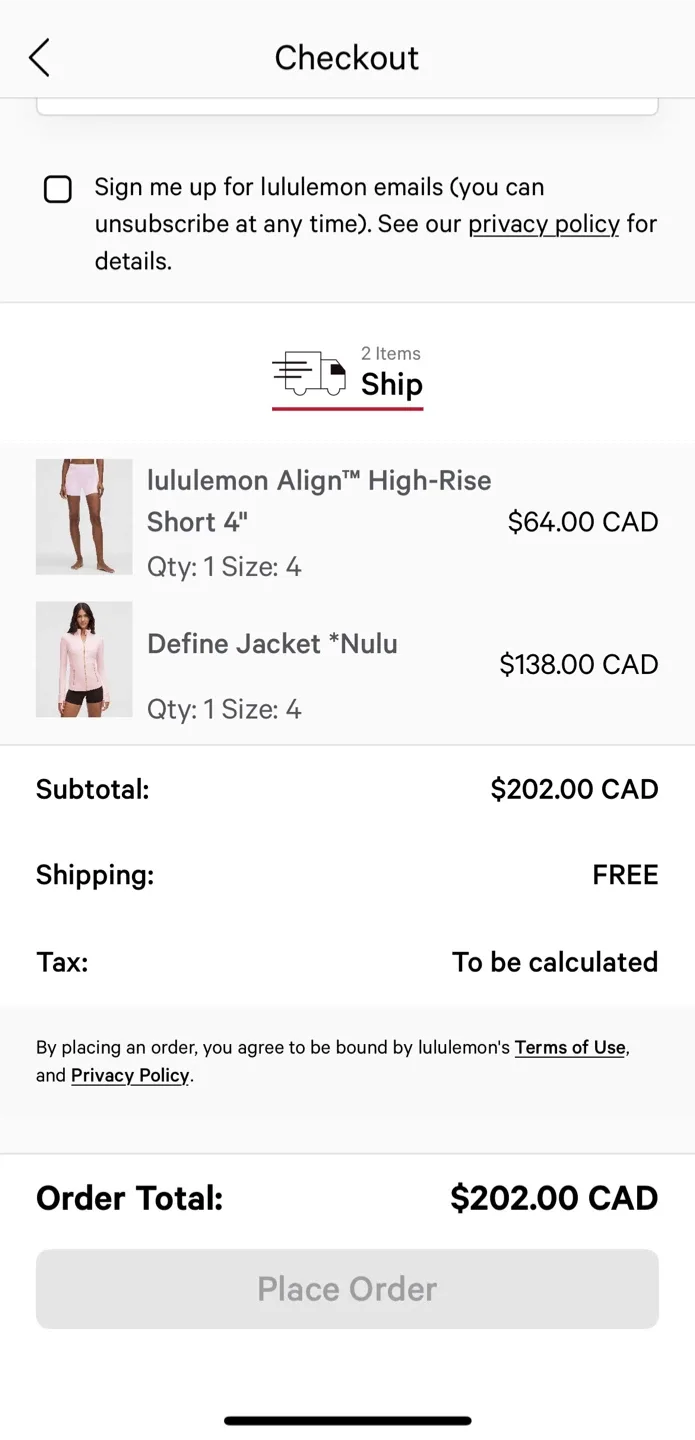 Lululemon Define Jacket & Align Shorts image indicator(4)