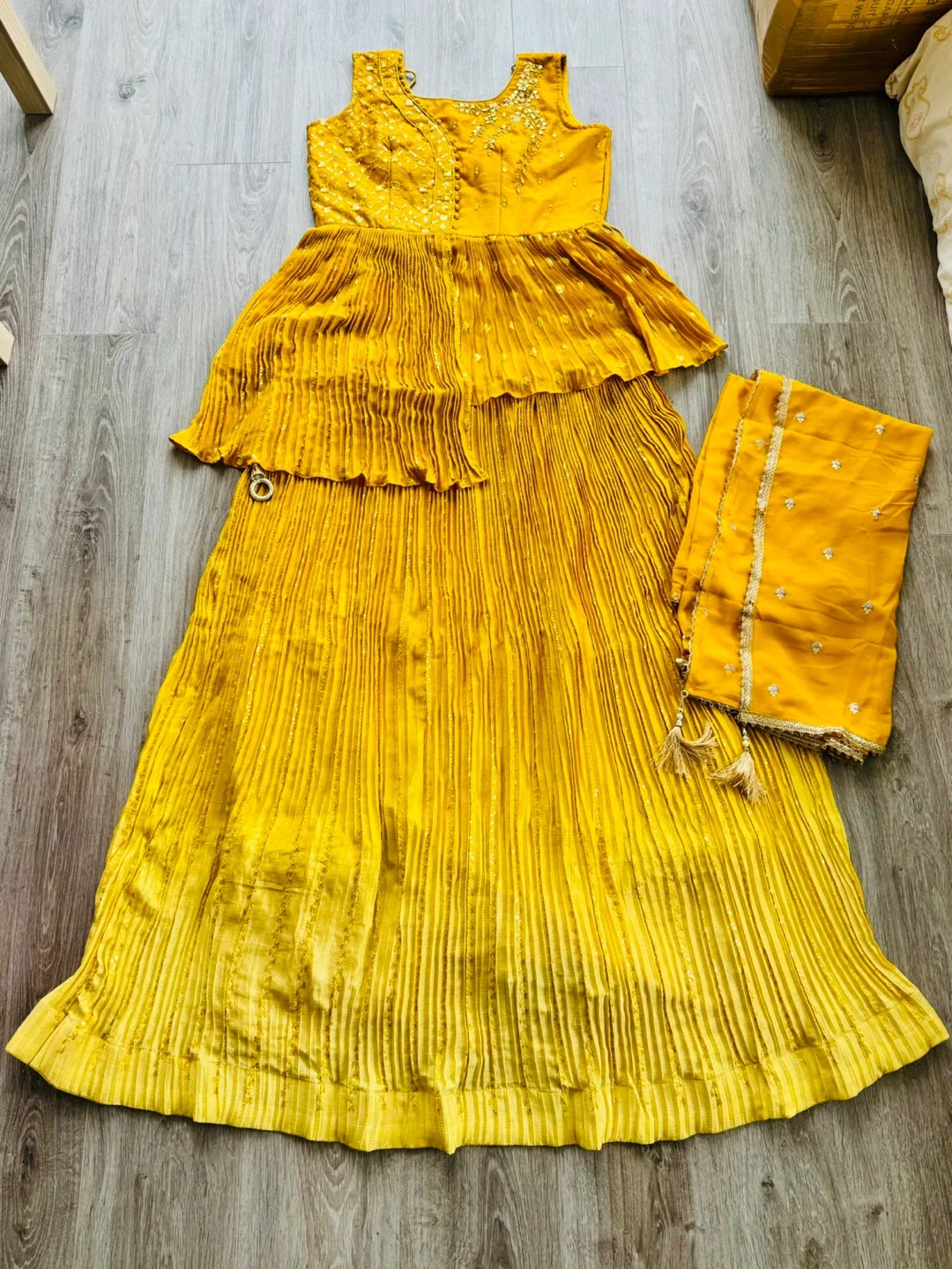 Designer Yellow Lehenga Choli Set image indicator(4)