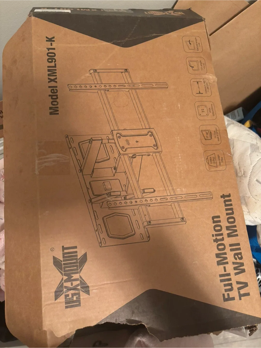 USX Mount Full-Motion TV Wall Mount XML901-K image indicator(3)