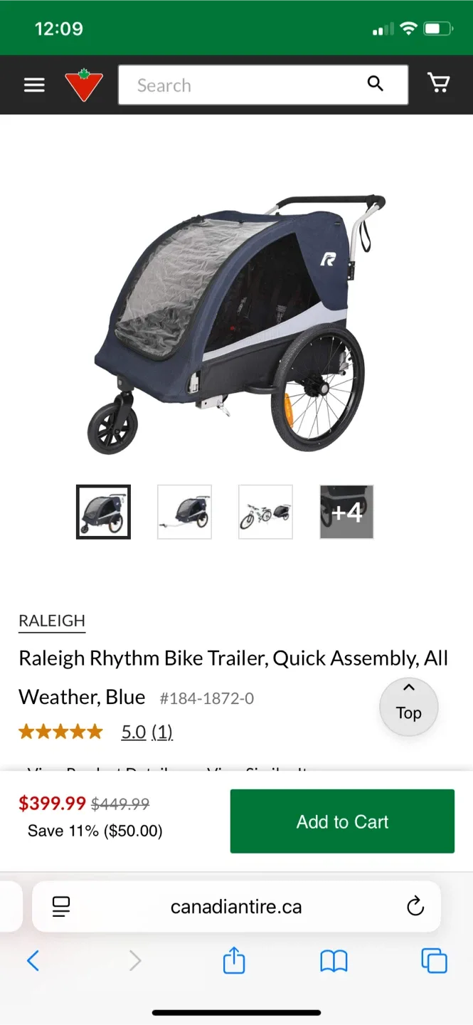 Everyday Bicycles RideEveryday Bicycle Trailer - Yellow image indicator(7)