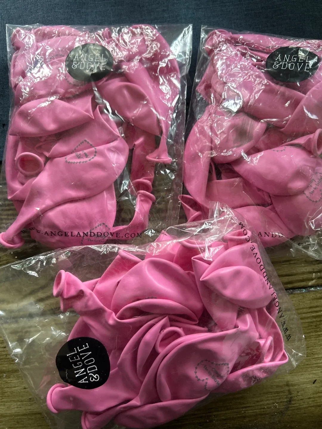 🥕 Angel & Dove Pale Pink Remembrance Balloons thumbnail