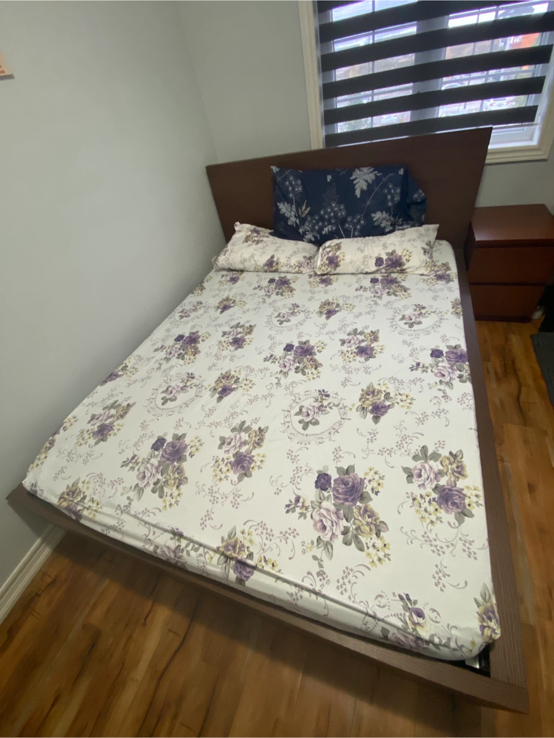 Moving out sale for Queen Size Bed Frame with Nightstand