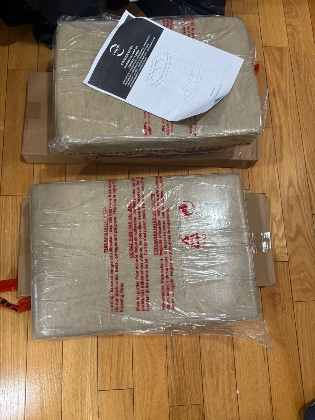 Counter Height Bar Stool with Padded Seat (set of 2) image indicator(6)