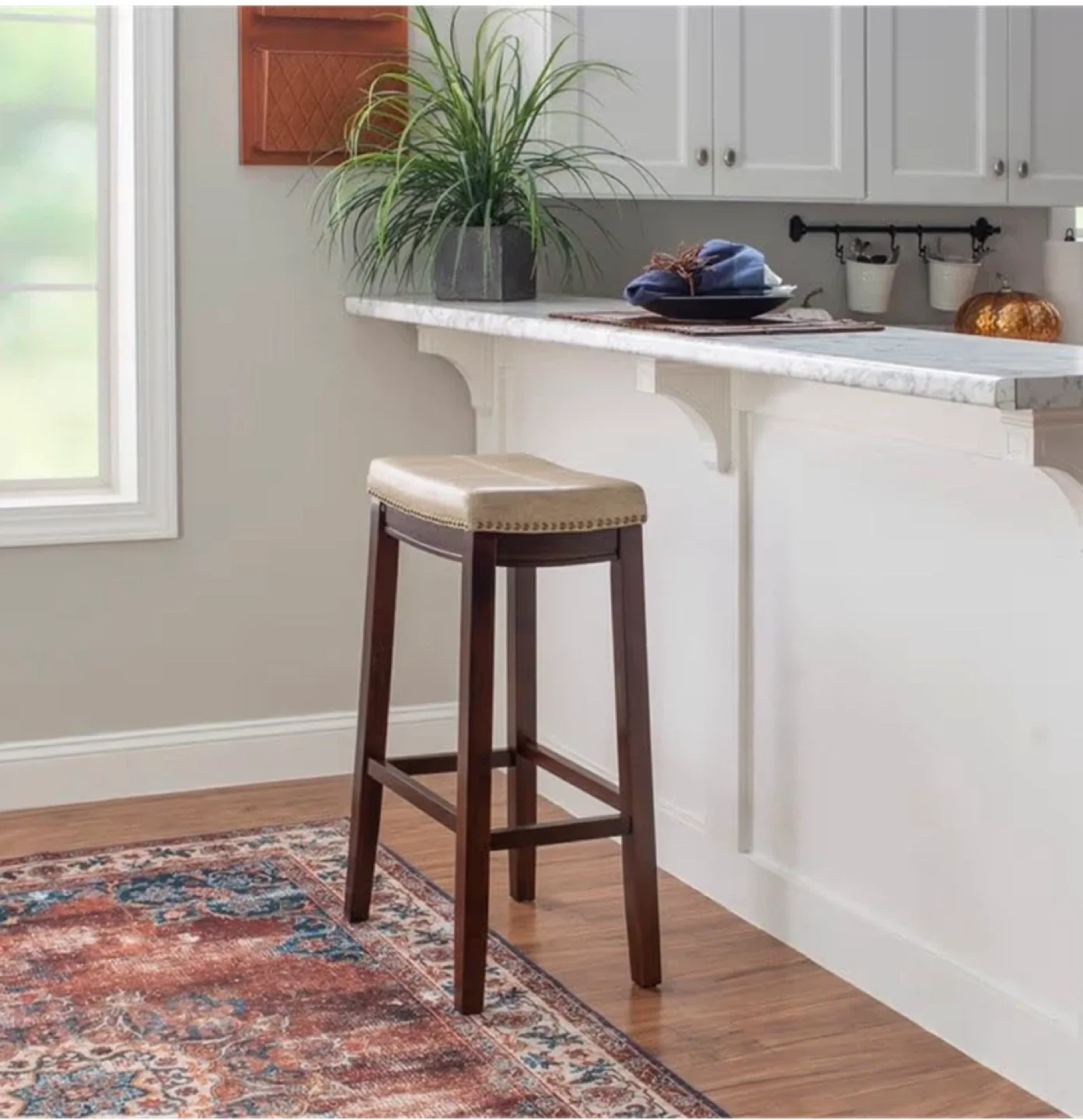 Counter Height Bar Stool with Padded Seat (set of 2) image indicator(3)