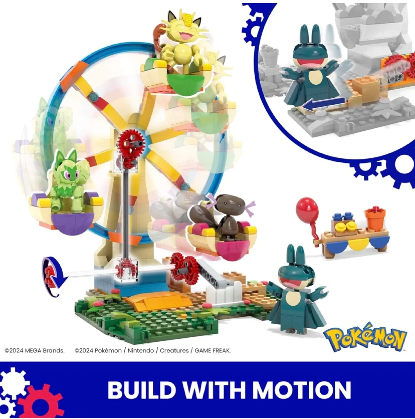 New MEGA Pokemon Ferris Wheel Fun With Motion image indicator(4)