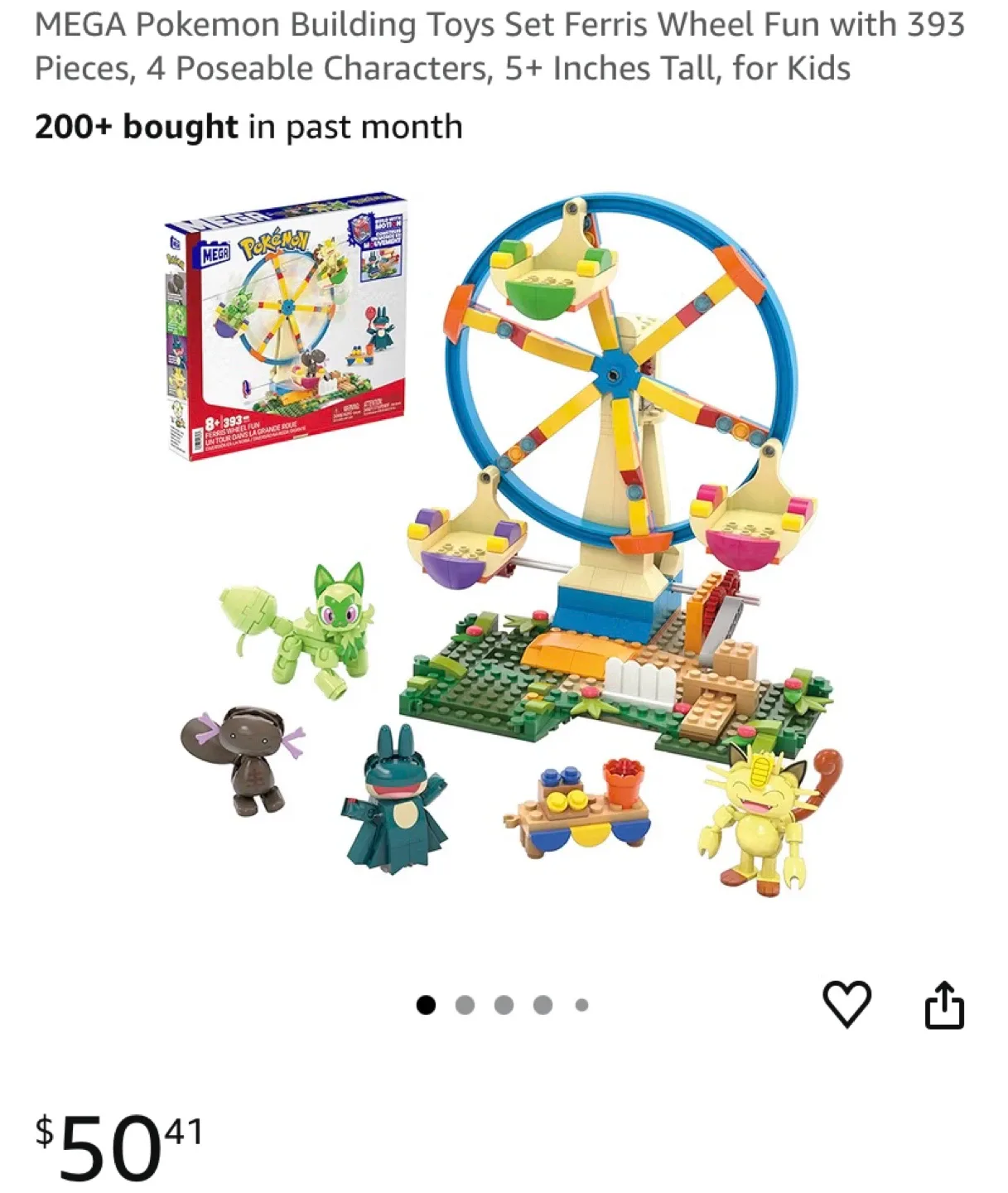 New MEGA Pokemon Ferris Wheel Fun With Motion image indicator(3)