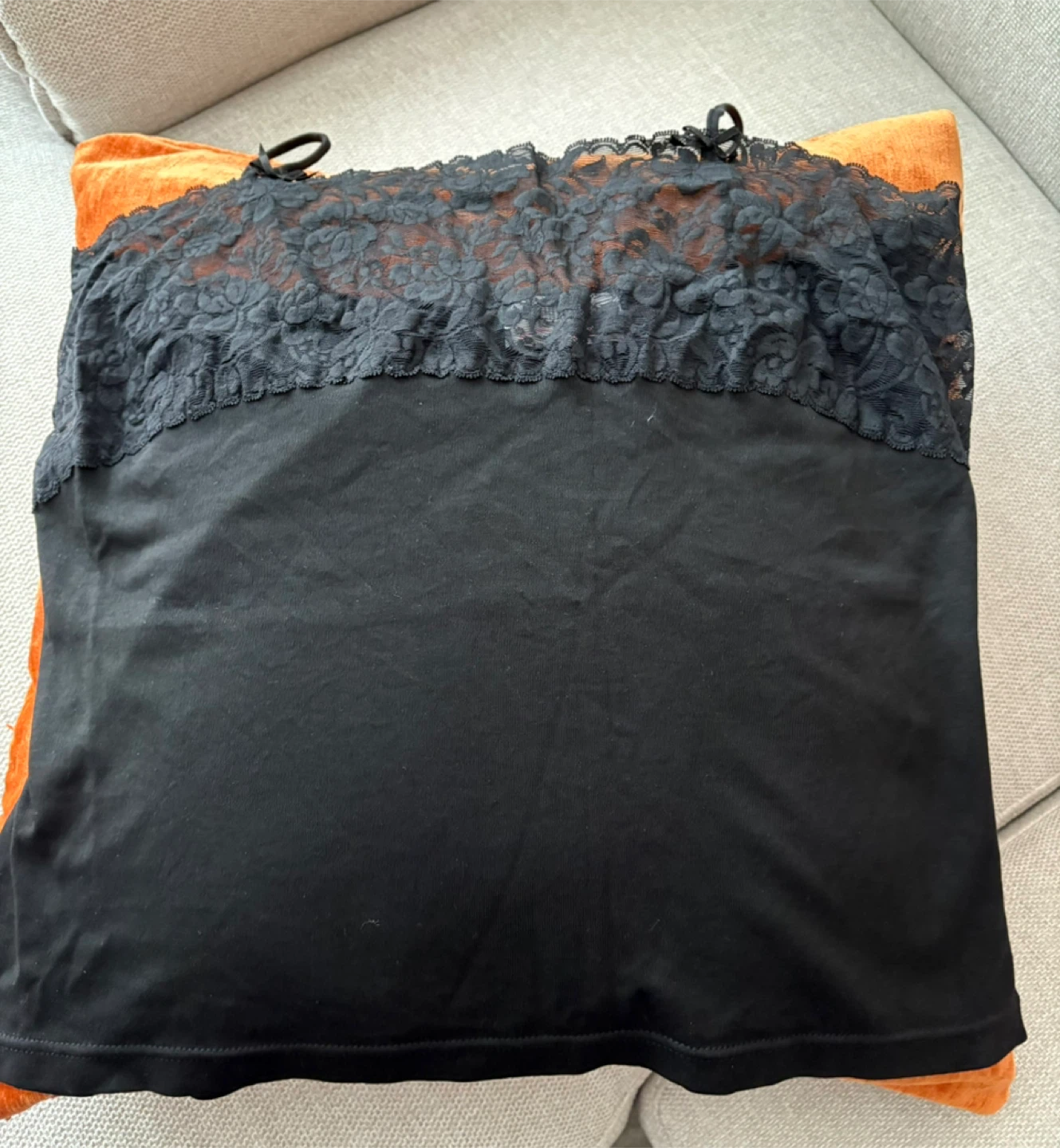 Black Lace Cami Top