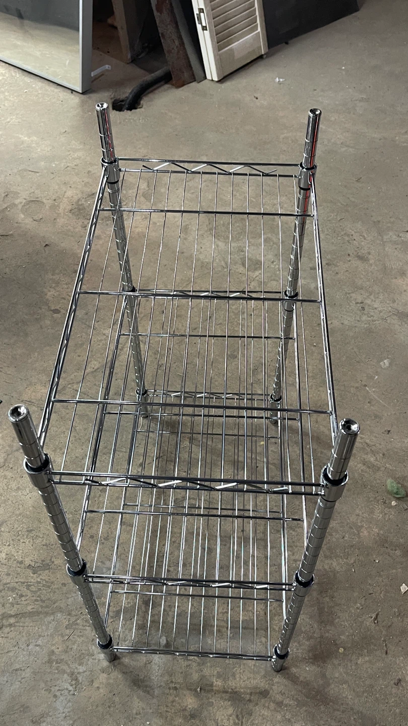 Chrome Wire Shelving Unit - 23x13x31 inches - photo 2