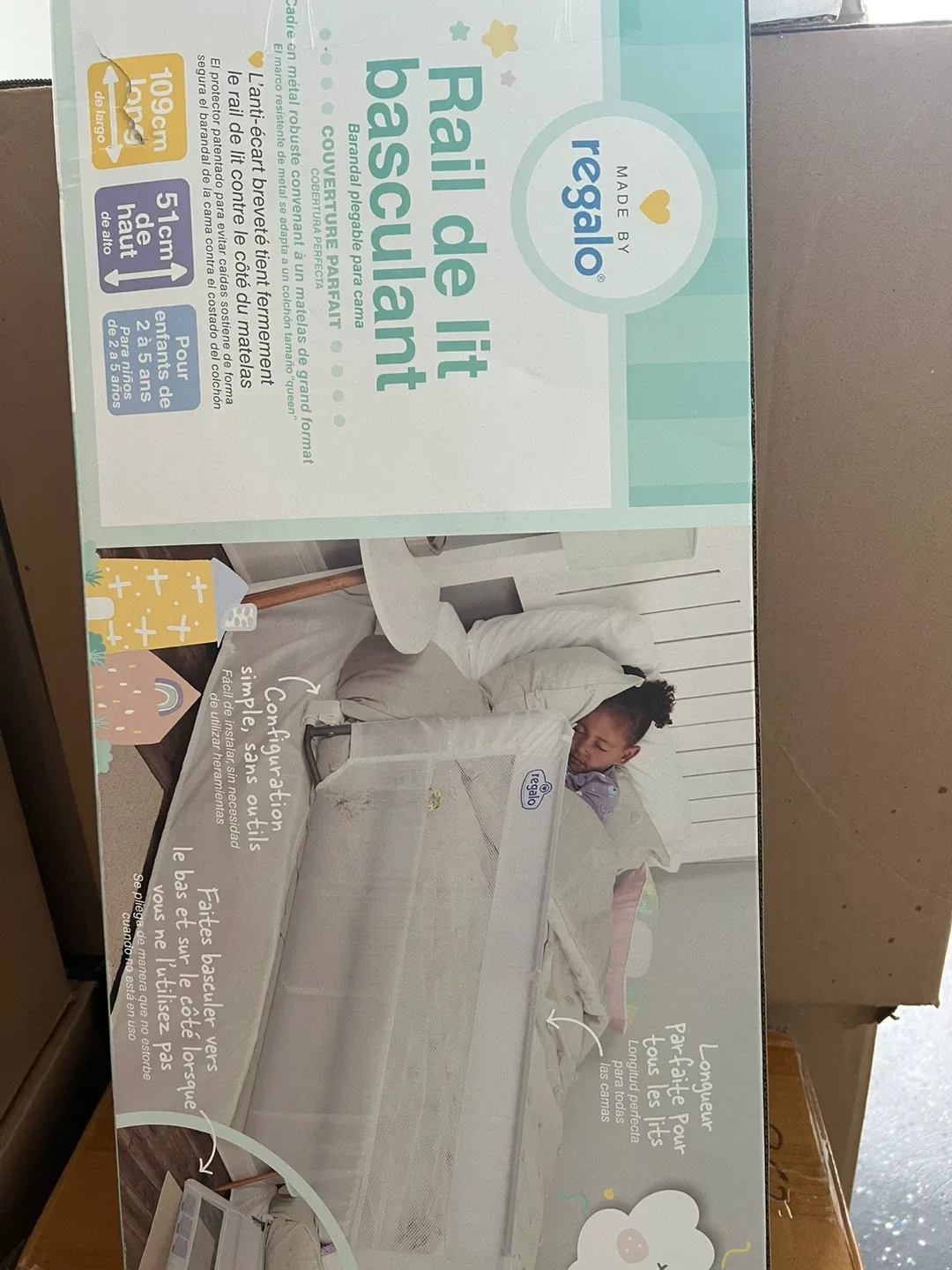 Regalo Swing Down Bed Rail - 43" Wide image indicator(2)