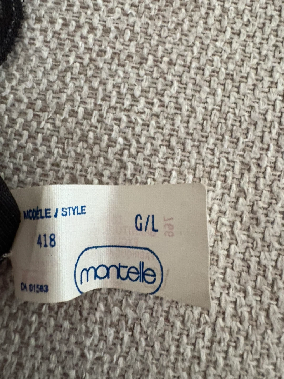 Montelle Black Slip- Size G/L (Large) - photo 3