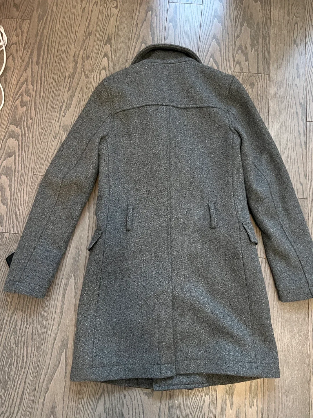 Topman Grey Wool Blend Coat - Size XS image indicator(4)