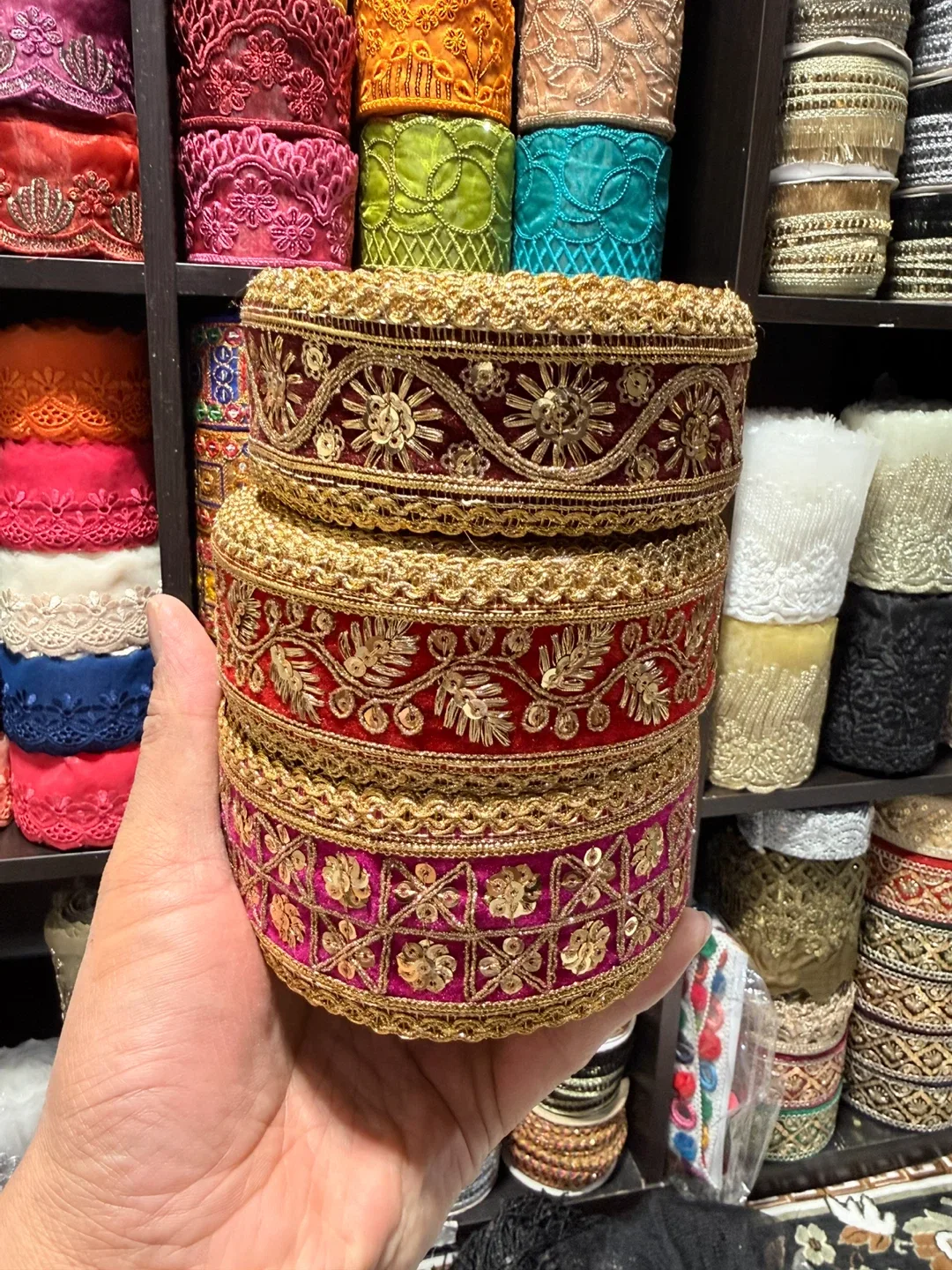 Decorative Embroidered Fabric Ribbon Trim