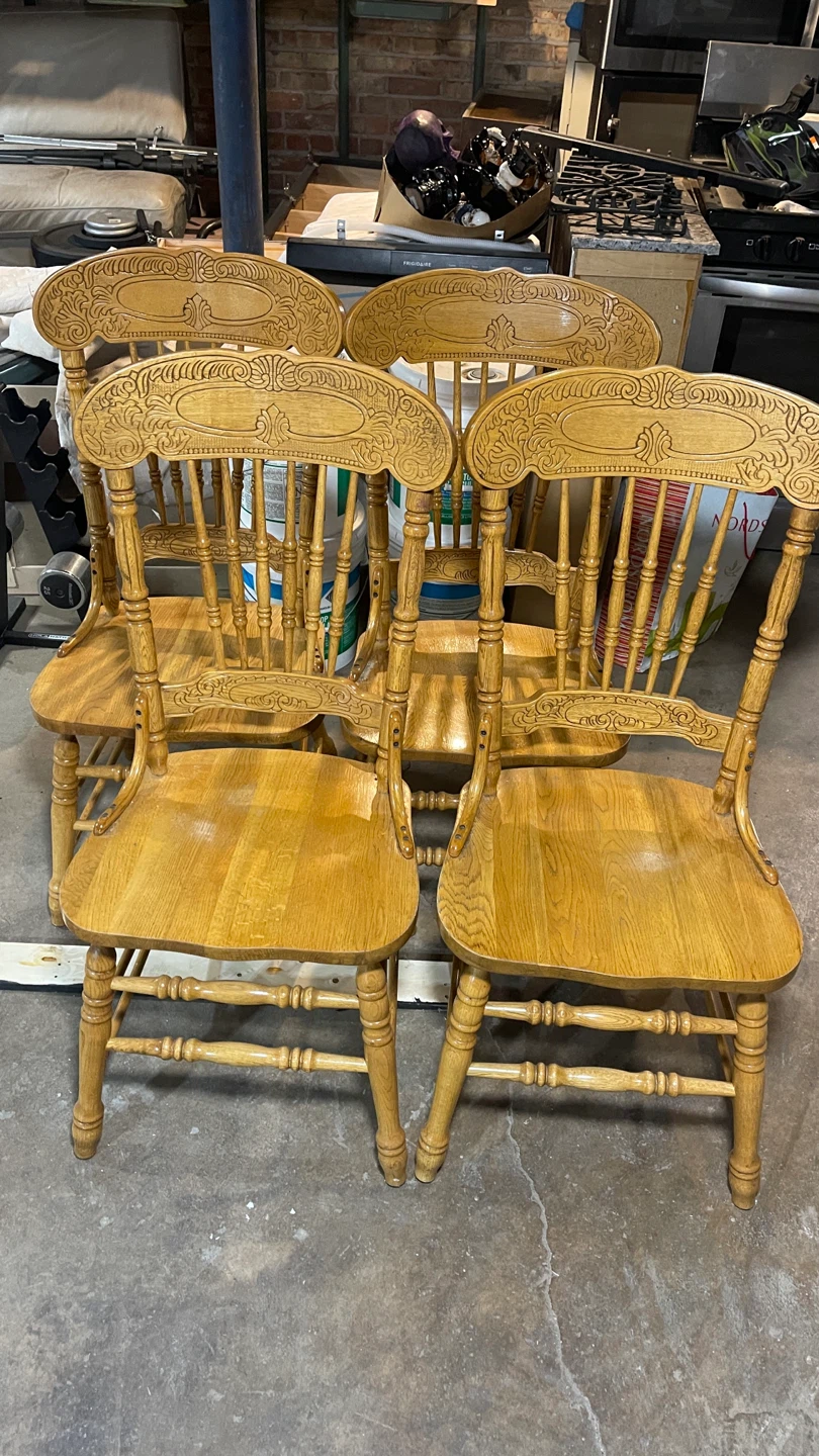Wooden Dining Chairs - Set of 4 - photo 4