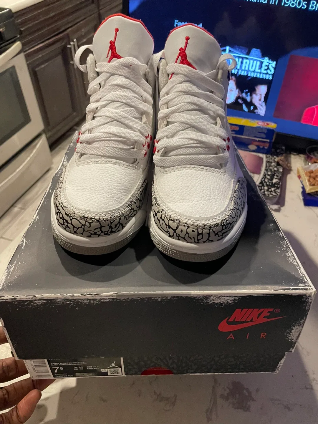 Nike Air Jordan 3 Retro White Cement image indicator(9)