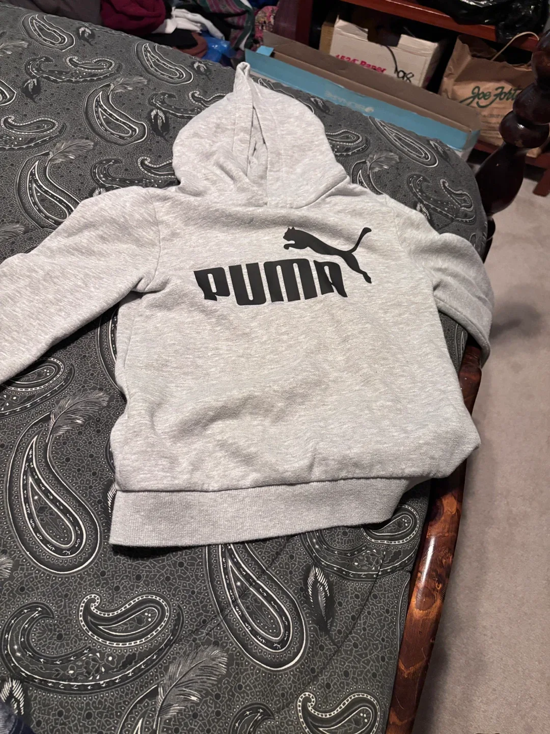 Puma Kids' Grey Hoodie thumbnail