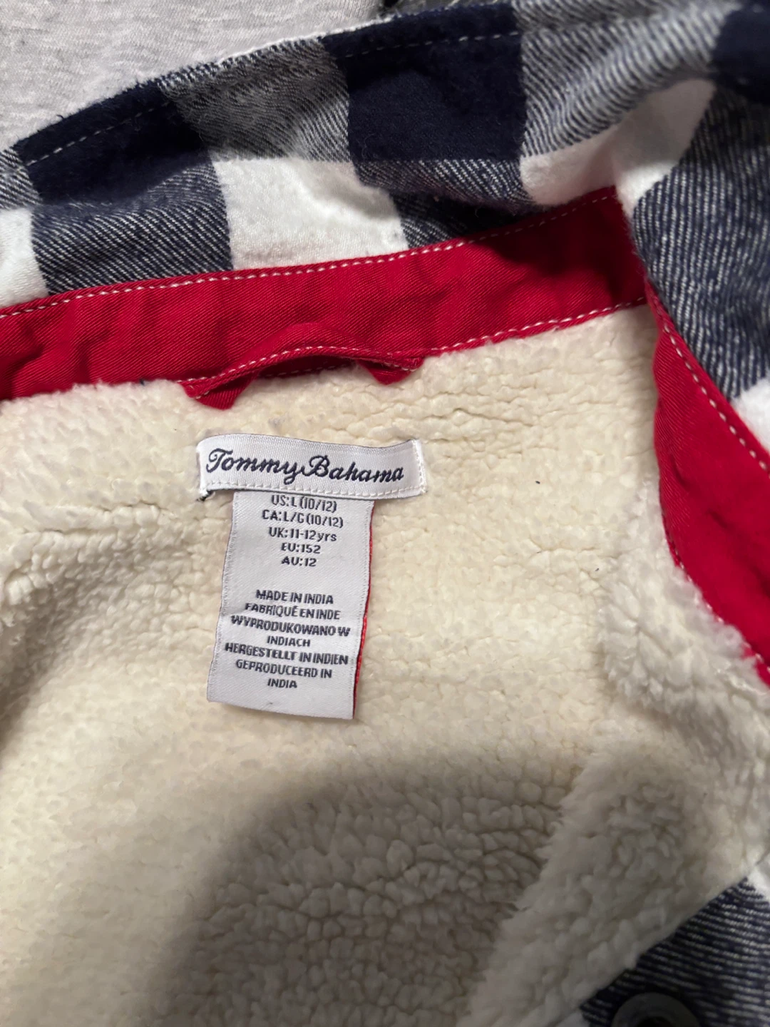 Tommy Bahama Flannel Shirt - Size L (10/12)