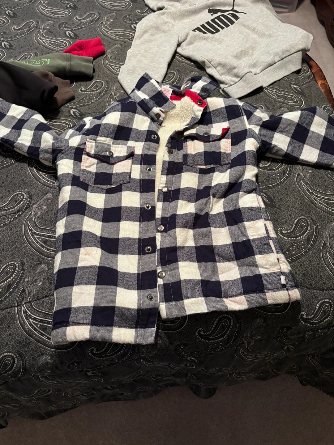 Tommy Bahama Flannel Shirt - Size L (10/12) - photo 2