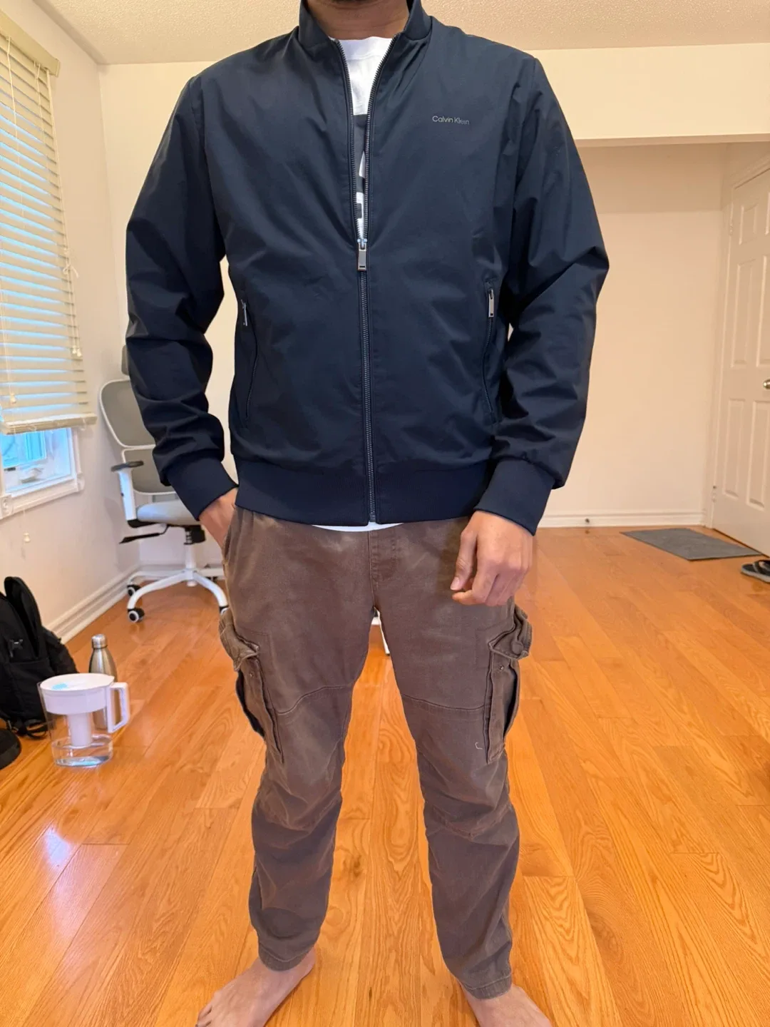 Calvin Klein Navy Bomber Jacket image indicator(4)