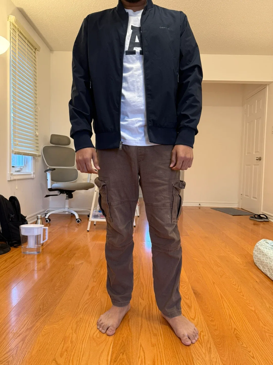 Calvin Klein Navy Bomber Jacket image indicator(2)