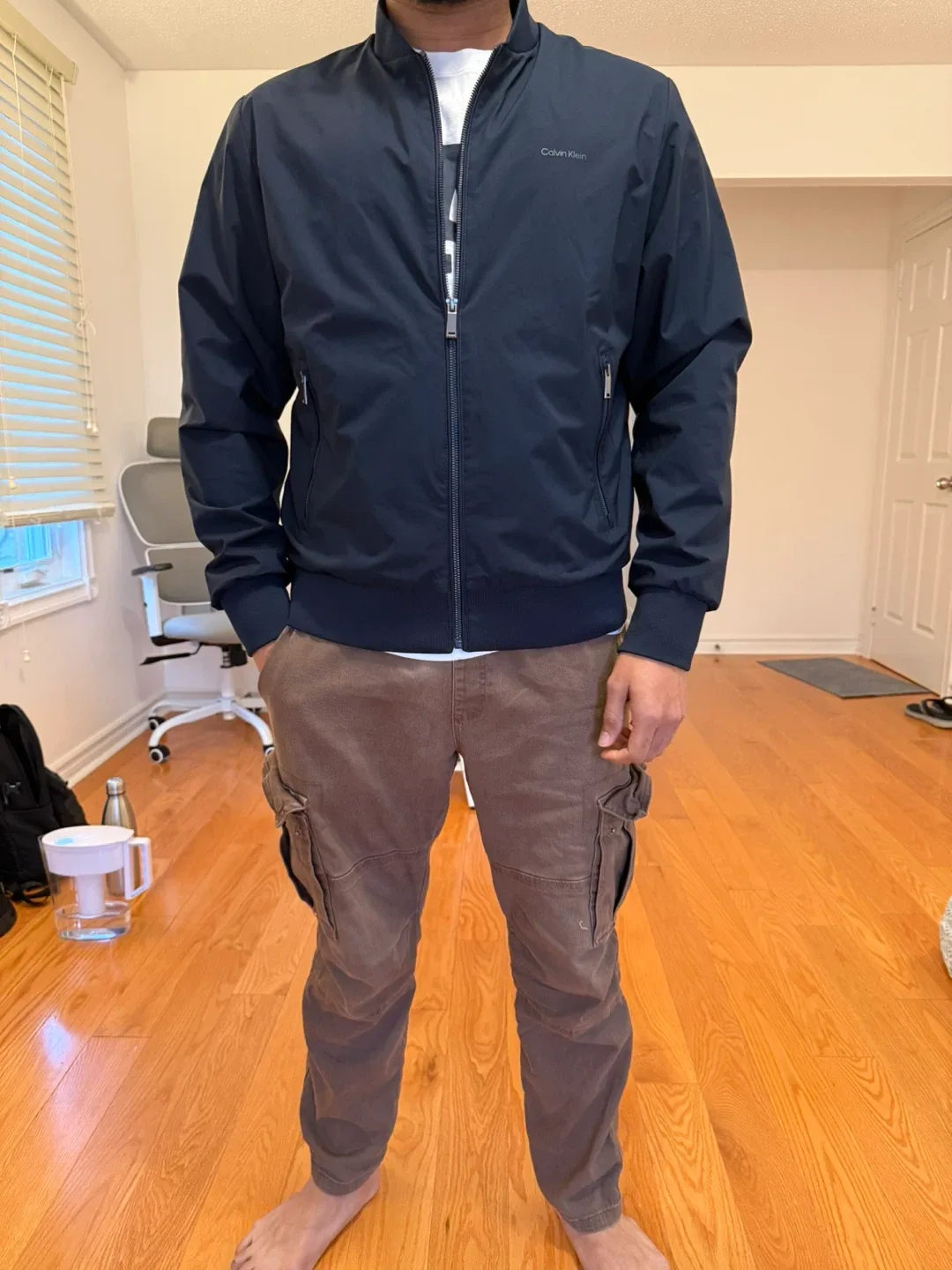 Calvin Klein Navy Bomber Jacket image indicator(5)