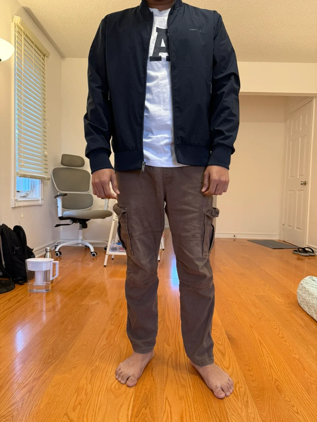 Calvin Klein Navy Bomber Jacket image indicator(3)