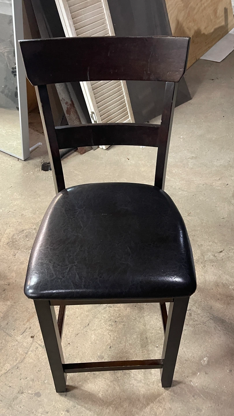Dark Brown Wooden Dining Chair - photo 2